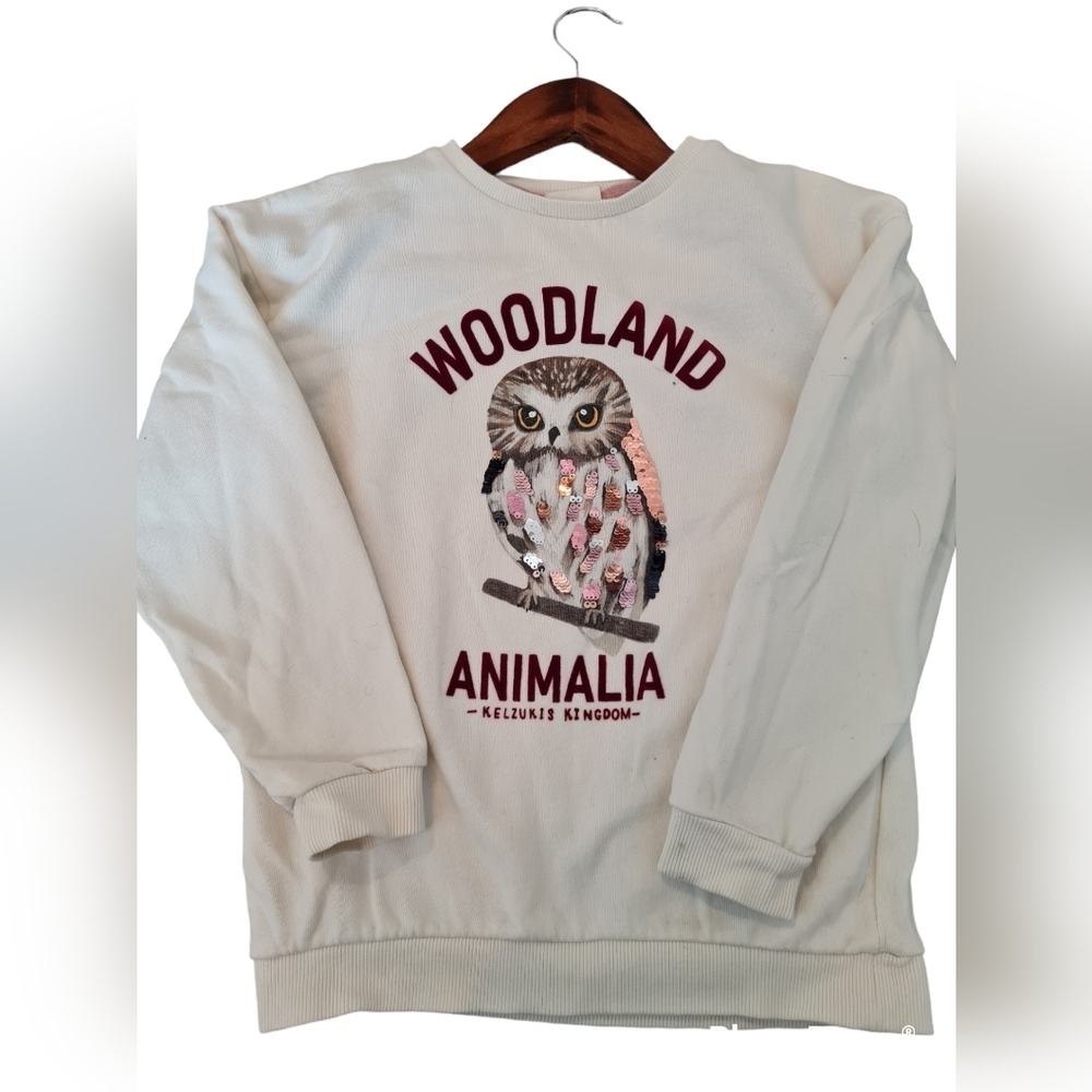 H&M Kulzuki Animal Kingdom Owl Crewneck for Girl - Picture 4 of 6